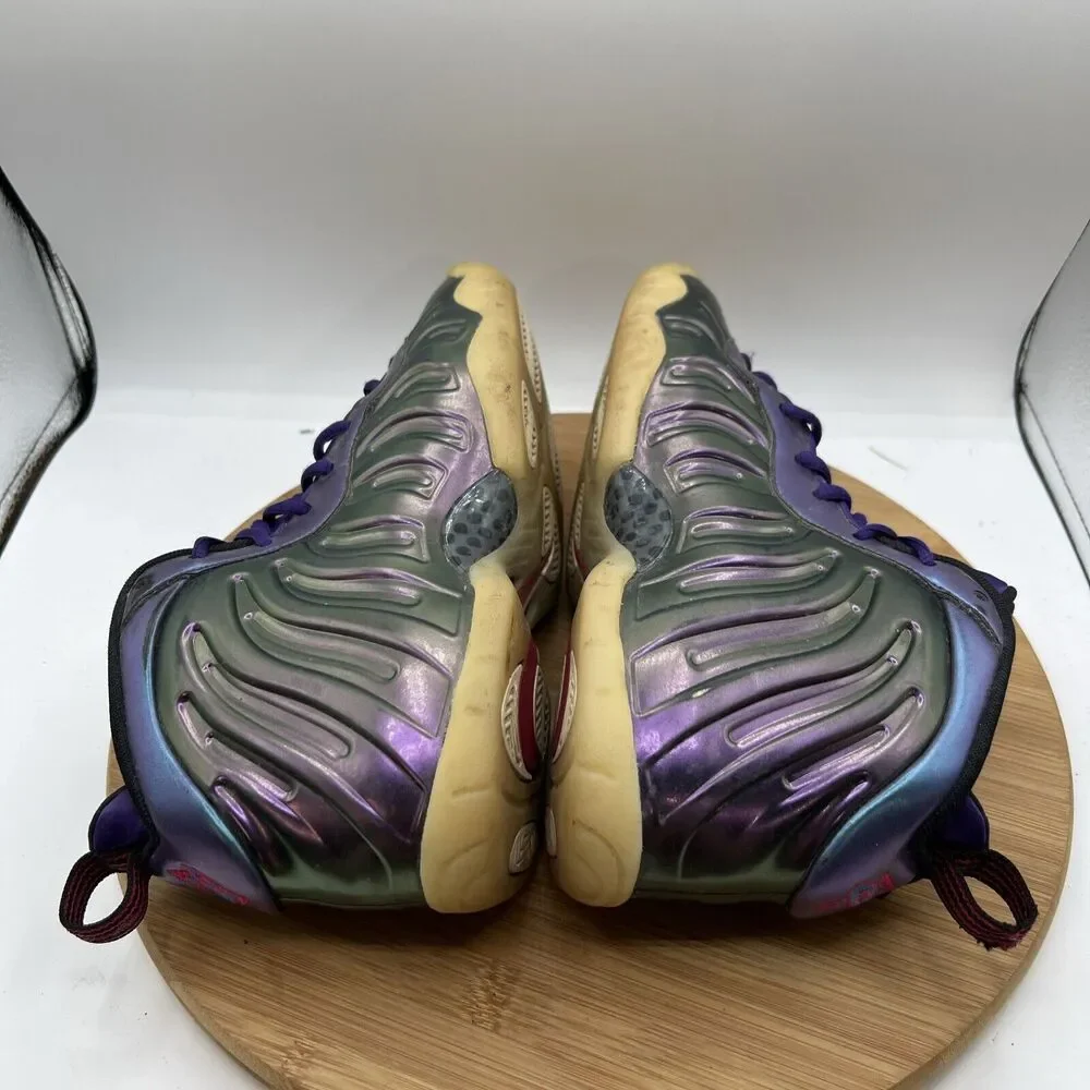 Nike Womens Size 7.5 Little Posite One GS Iridescent 644791-602 Foamposite Shoes - Picture 6 of 8